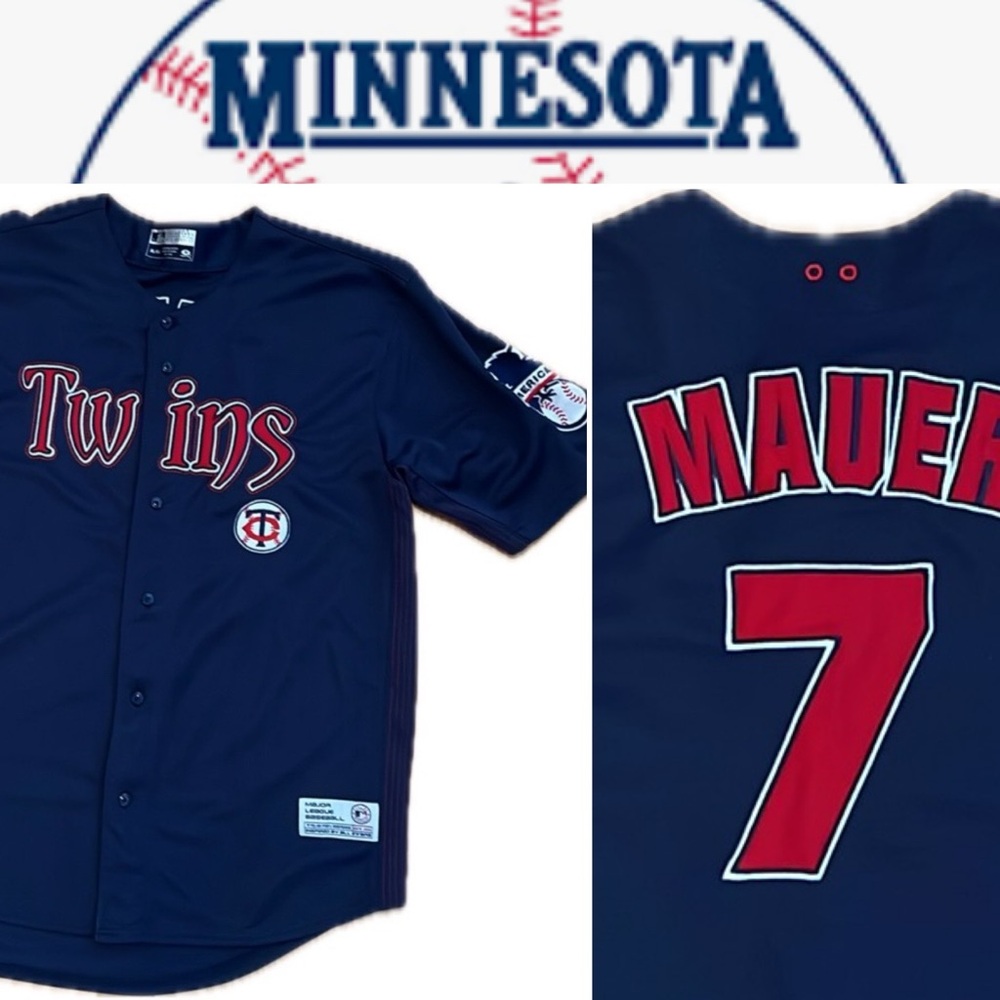 Joe Mauer #7 MLB Twins Baseball Jersey